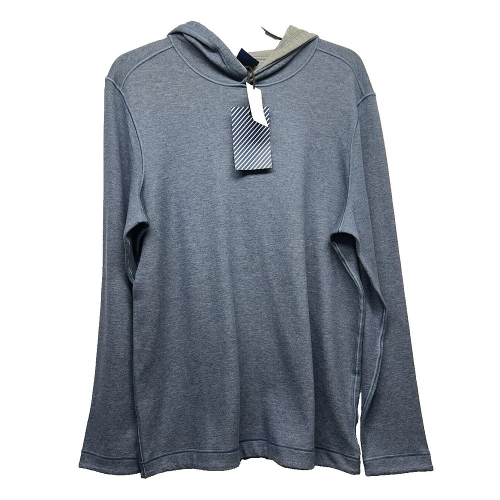 Wilkens Bros Heritage Men's Reversible Cotton Small Blue/Grey Shirt Hoodie (A7)
